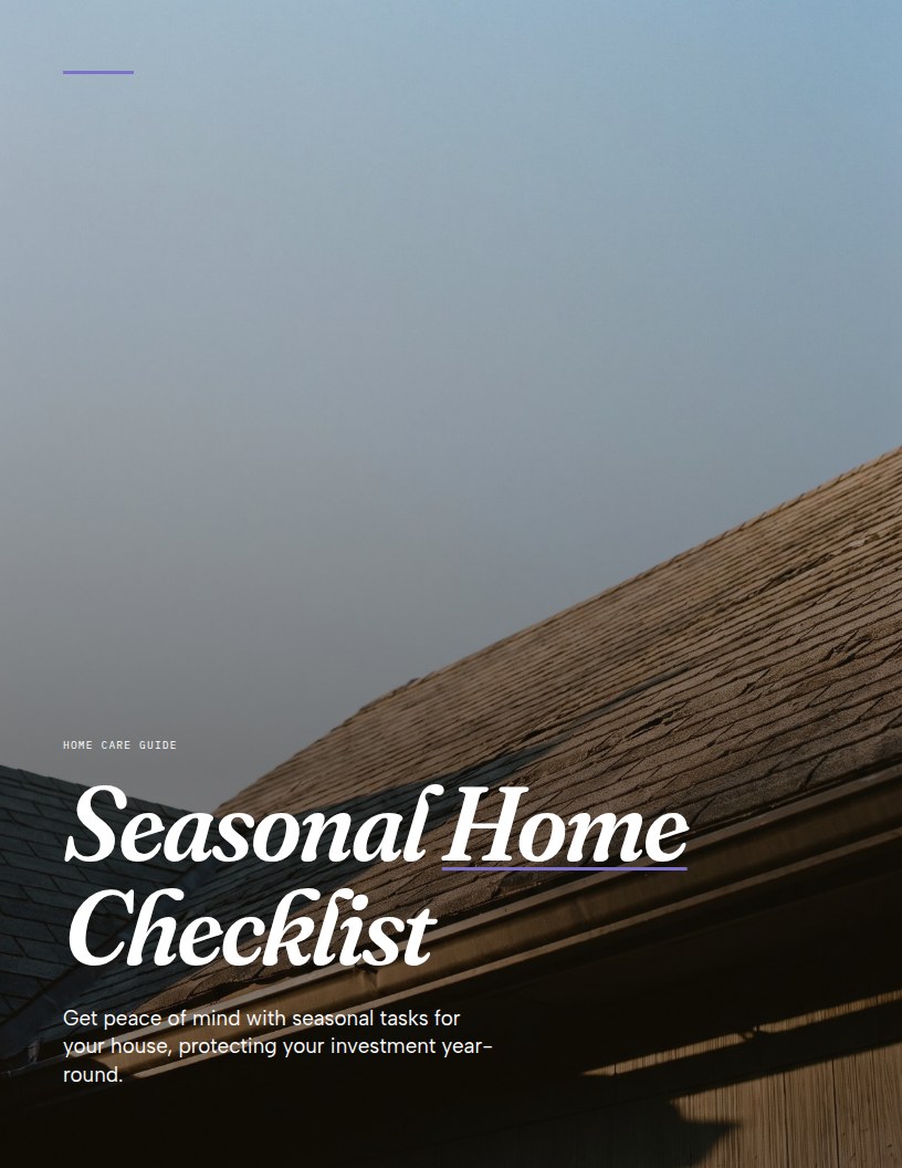 Home Maintenance by Season