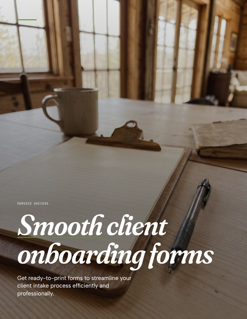 The Client Intake Form Pack